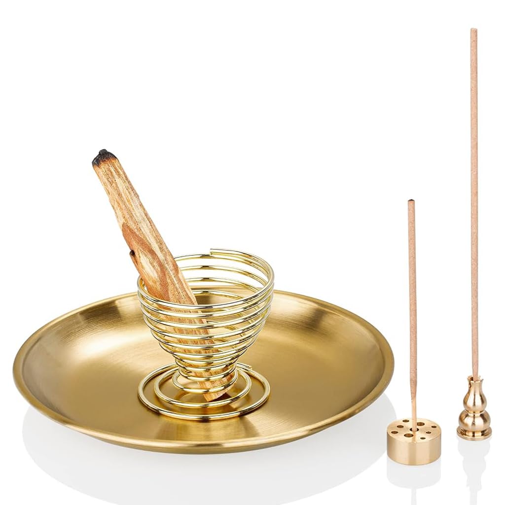 HASTHIP Incense Stick Holder, Agarbatti Stand with 5.5 inches Ash Catcher, Incense Holder for Sticks/Coil Incense/Incense Cones, Smoke Stick Holder for Diwali Decorations, Home Decor HASTHIP Incense Stick Holder, Agarbatti Stand with 5.5 inches Ash Catcher, Incense Holder for Sticks/Coil Incense/Incense Cones, Smoke Stick Holder for Diwali Decorations, Home Decor